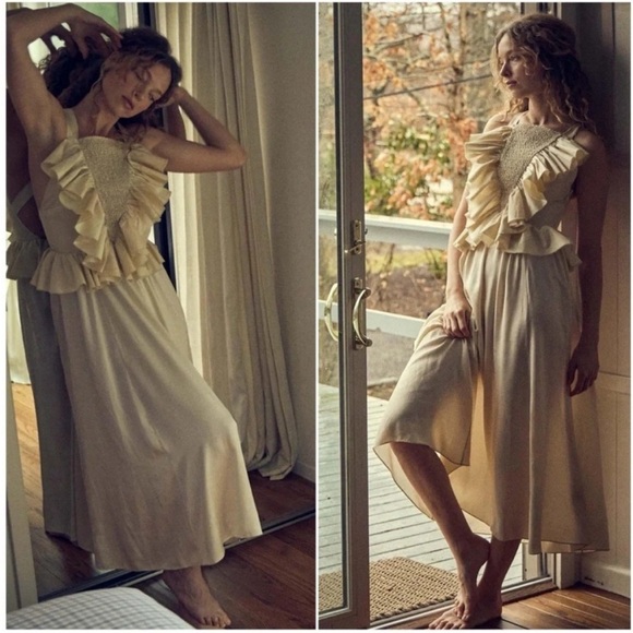 Doen Elouise Silk Dress Mother Of Pearl NWT - Picture 4 of 13